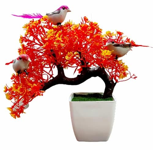 Dekorly Artificial Bonsai Plants with Pot, Bedroom Living Room Decor, Home Office, Tabletop Top Working Desk, Festival Decor Houseawarming (Design-A) - Image 4