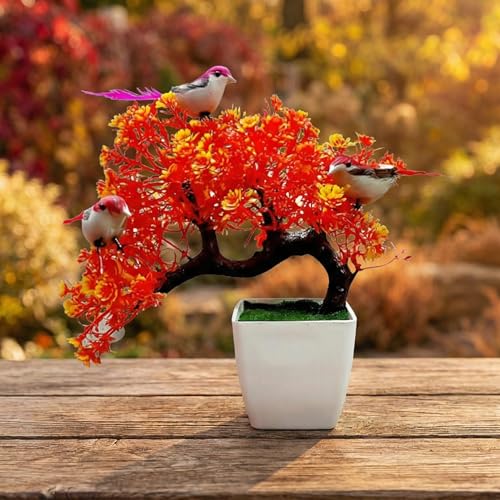 Dekorly Artificial Bonsai Plants with Pot, Bedroom Living Room Decor, Home Office, Tabletop Top Working Desk, Festival Decor Houseawarming (Design-A) - Image 5