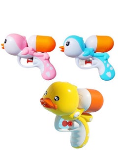 Generic 3PCS Water Guns Toy, Toddler Bath Toys Set, Cute Duck, Penguin, and Hippo Water Gun Toy for Kids, water gun for kids, ummer Beach Small Gun, Fun Pool and Bath Time Toys for Toddlers 1-4 Years, Toddlers Swimming Pool Beach Toys  - Image 1