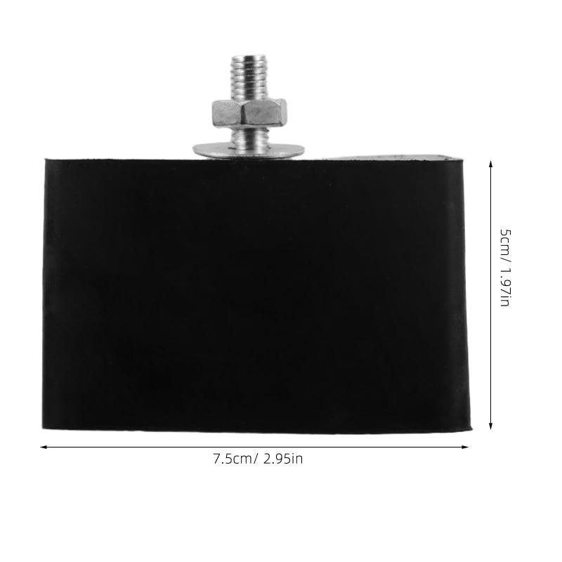 4Pcs Black Rubber Anti Vibration Mounting Pads for Mini Split AC Outdoor Units - Image 3