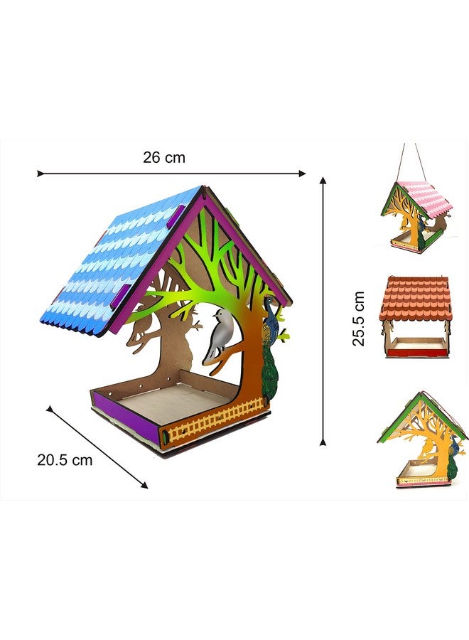 StepsToDo Build & Paint Your Own Wooden Bird House Kit. DIY Arts & Crafts Bird House Making Kit. - Image 2