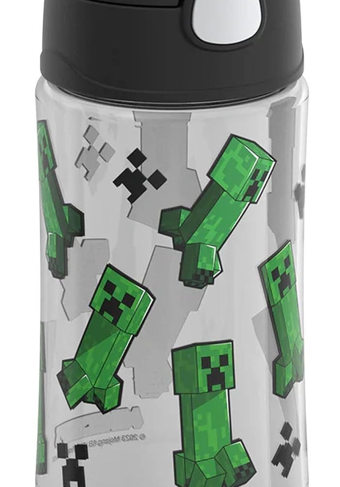 THERMOS FUNTAINER 16 Ounce Plastic Hydration Bottle with Spout, Minecraft - Image 2