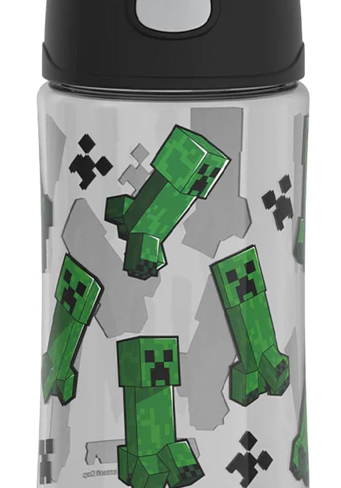 THERMOS FUNTAINER 16 Ounce Plastic Hydration Bottle with Spout, Minecraft - Image 1