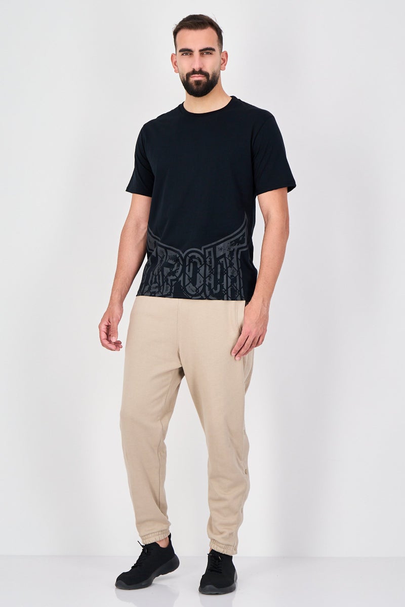 TapouT Men Sportswear Fit Short Sleeve Outdoor T-Shirt, Black - Image 4