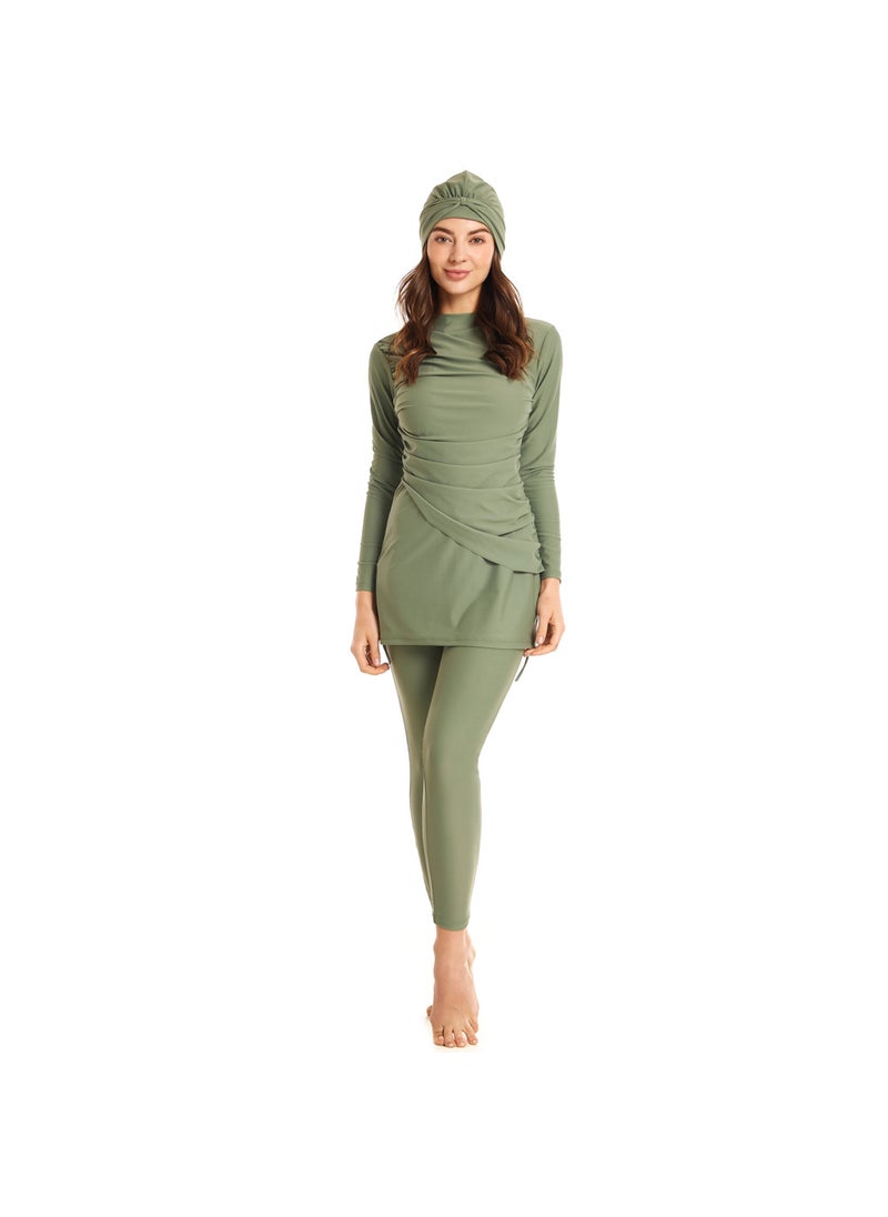 Generic - 2024 New Muslim Swimwear Conservative Ladies Burkini fog blue - Image 1