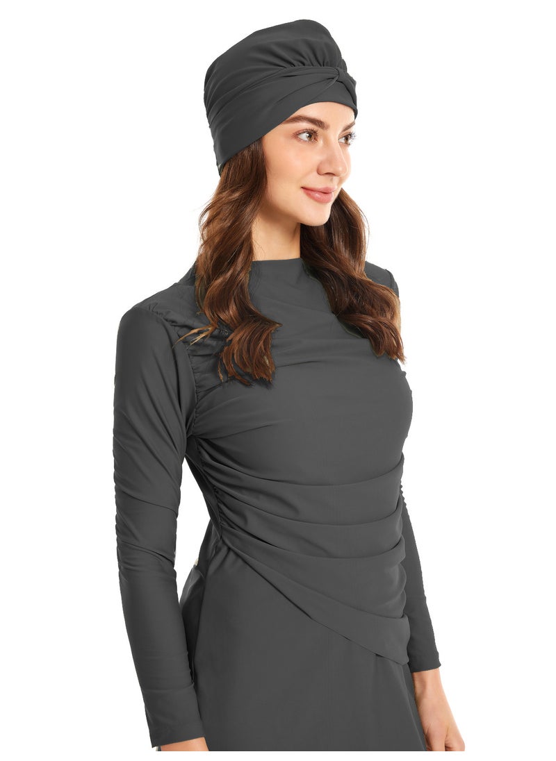 Generic - 2024 New Muslim Swimwear Conservative Ladies Burkini fog blue - Image 1