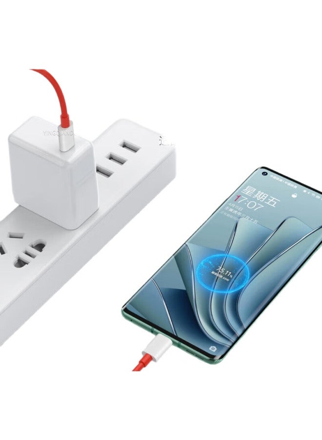 Win Potential Yingqian Compatible Dual-Head Type-C Charging Cable, 65W Fast Charging, 1+8T/9/9R/9Rt/9Pro, 8/9 Pd Charger Cable, Compatible With Samsung And Lenovo Phones - Image 3