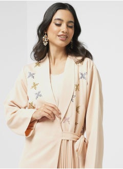 hayas closet Embellished Tie Detail Abaya  - Image 3
