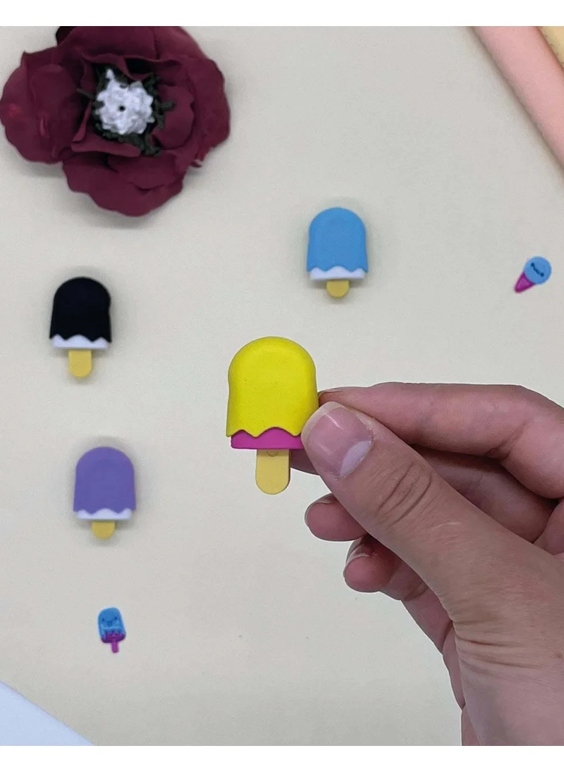 Kağıt Gemi Dükkan 4 Piece Ice Cream Eraser