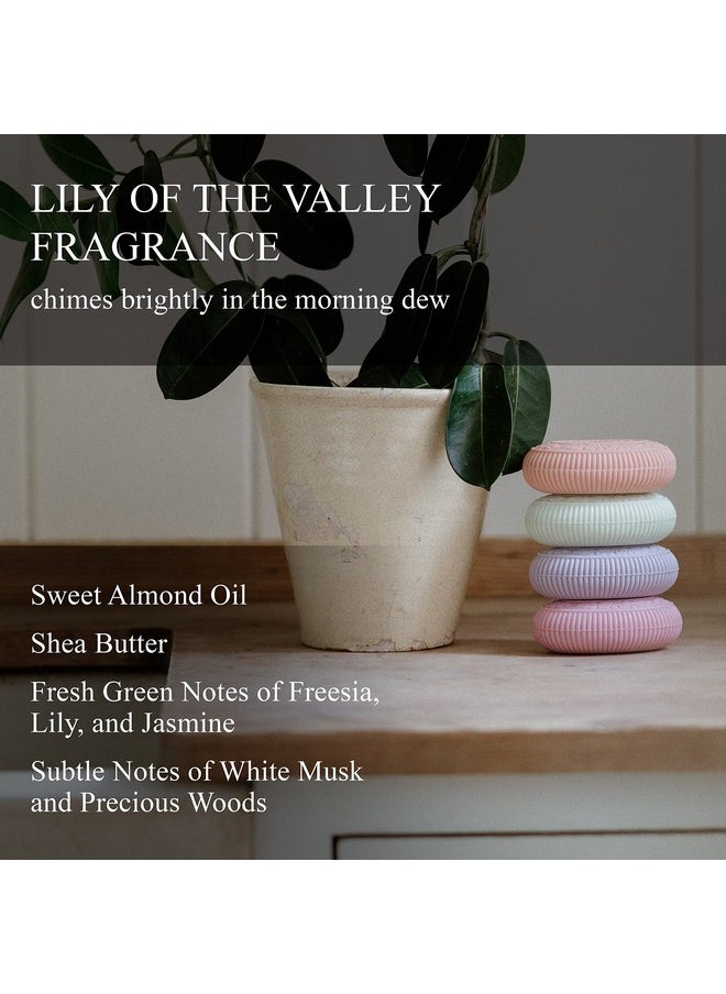Bronnley England - Lily Of The Valley Bar Soaps Three Triple Milled Vegan Soap Bars Gift Soaps Boxed In Plasticfree Recyclable Packaging Three 3.5Oz Bar Soaps - Image 1