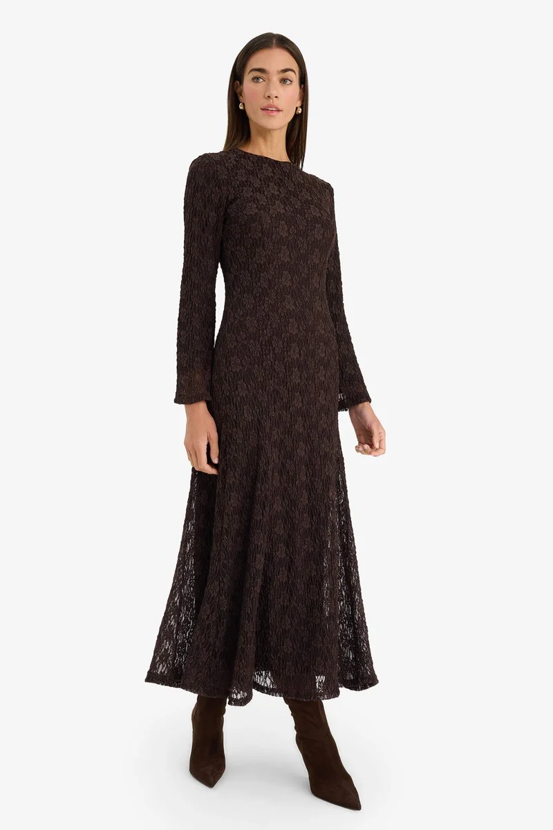 ديفاكتو Lace Midi Dress