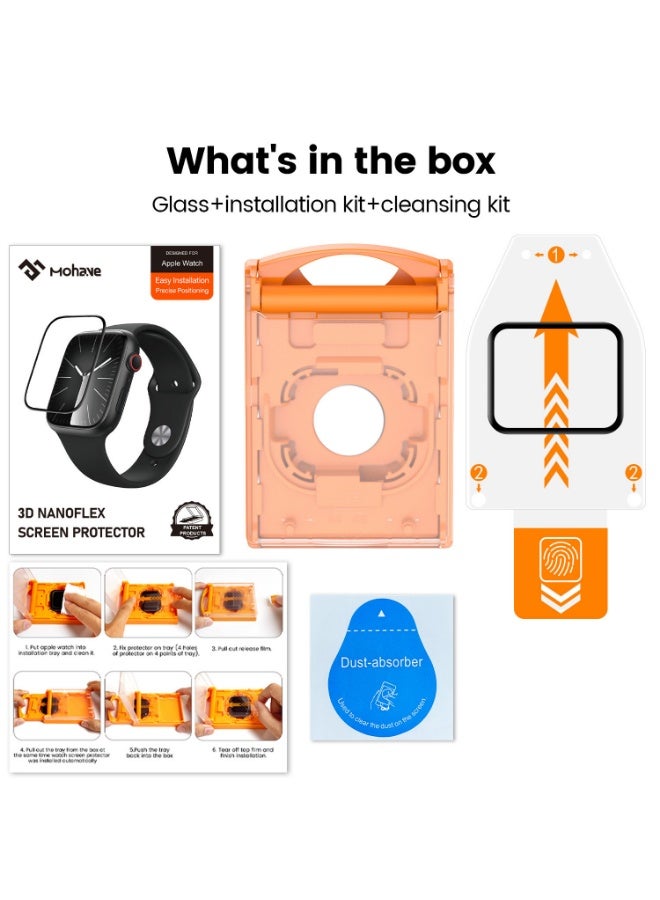 Tempered Glass Apple Watch 46mm ( Series10/Series11) Screen Protector 46mm, Scratch-Resistant HD Tempered Screen Film, Bubble-Free, Responsive Touch - Image 3