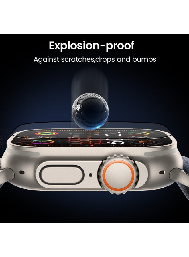 Tempered Glass Apple Watch 46mm ( Series10/Series11) Screen Protector 46mm, Scratch-Resistant HD Tempered Screen Film, Bubble-Free, Responsive Touch - Image 4