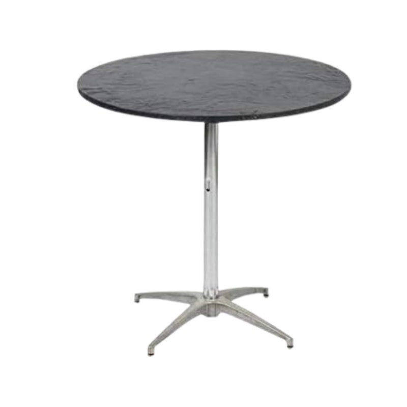 Kwik-Covers KwikCovers 30 Round Fitted Plastic Table Covers Bundle of 5 Black 