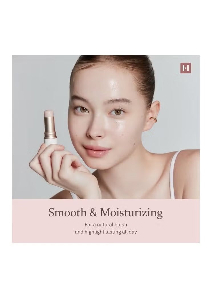 هينس البعد الحقيقي إشعاع بلسم 10G الطبيعي لامع الوجه تسليط الضوء عصا لامع بلسم كوري الاحمراء الشفاف لون لون الجلد رقيق التركيب نسيج، متعددة ماكياج عصا (1، ضوء، Lt001) - Image 4