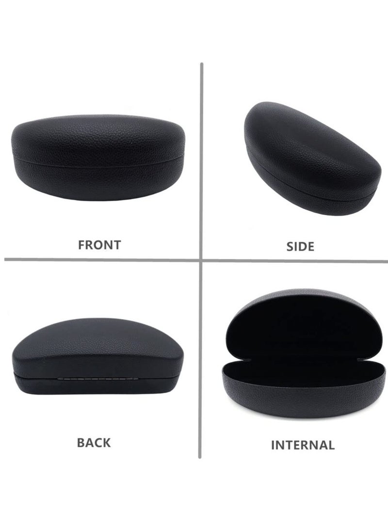 Excefore Hard Shell Eyeglasses Case, 2 PACK Protective Case For Sunglasses and Eyeglasses, Sunglasses Case Concise, Suitable for storing men's and women's glasses, Yellow and Black - Image 3
