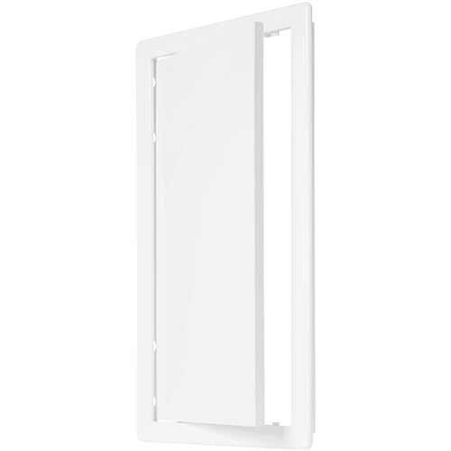 ECOPRO VENT 8" x 16" White Plastic Access Panel. Service Shaft Door Panel. Plumbing, Electricity, Heating, Alarm Wall Access Panel for Drywall. Bathroom Services Access Hole Cover. - Image 1
