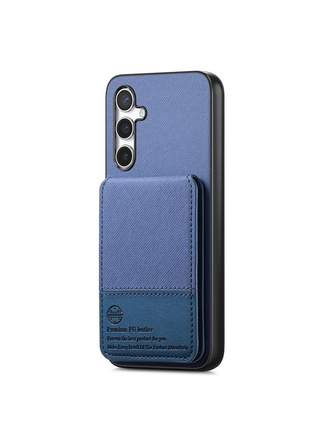 اس-توب جراب لهاتف Samsung Galaxy A24 مصنوع من الجلد الصناعي المائل مع حقيبة بطاقات RFID قابلة للطي عموديًا - Image 2