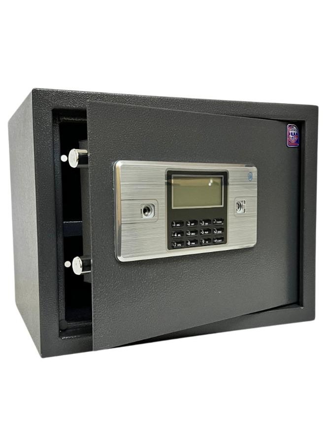 LOTFY GROUP Electronic Digital Safe - Dual Entry Lock Box with 2 Override Keys - Personal Home Safe for Medicine, Jewelry, Handguns, and More by LOTFY GROUP (Dark Gray) ( H30 * W38 * D30 CM )  - Image 2