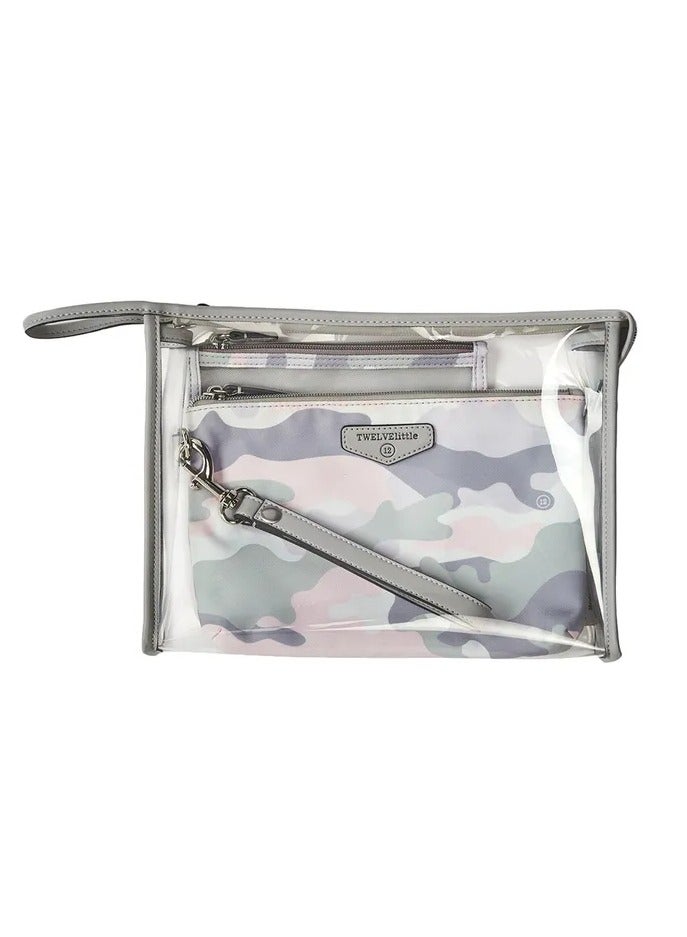 TWELVElittle TWELVElittle 3-In-1 Travel Organiser Pouch Set - Blush Camo  - Image 1