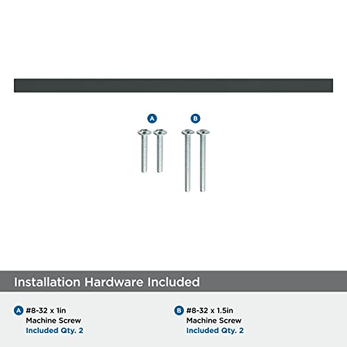 Amerock | Cabinet Pull | Matte Black | 8-13/16 inch (224 mm) Center-to-Center | Monument | 1 Pack | Drawer Pull | Cabinet Handle | Cabinet Hardware - Image 5