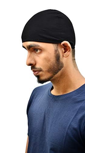 MOTUS Men's Cotton Skull Cap, Pack of 7, Stylish Accessories (in, Alpha, Free Size, Black) - Image 2