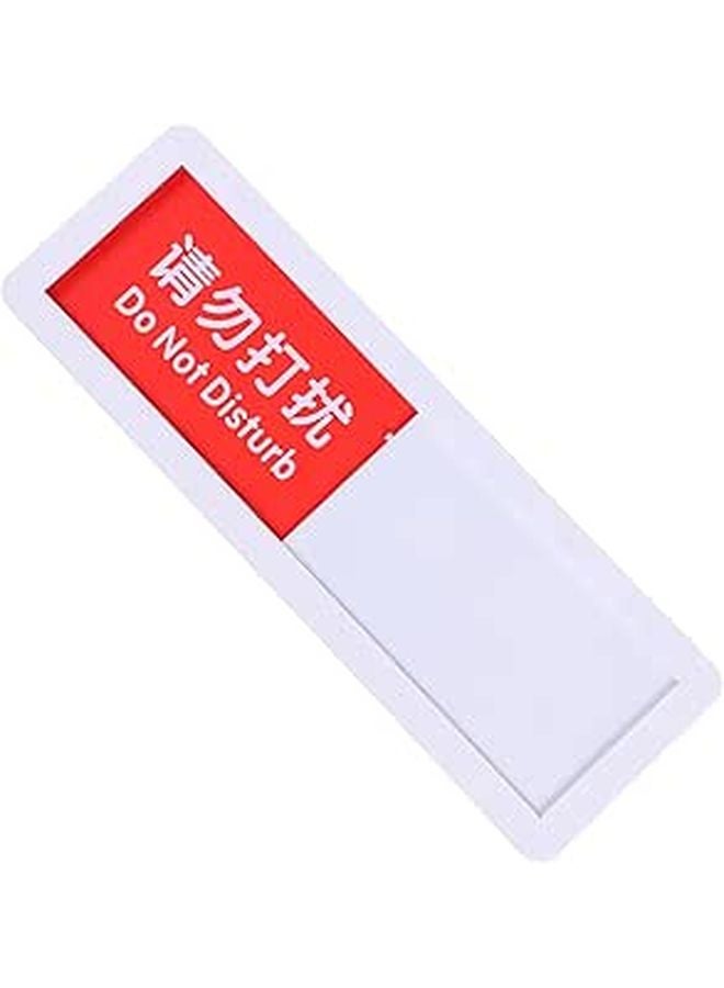 Do Not Disturb Privacy Slider Sign 7x21cm Office Restroom Vacant Occupied Message Board - Image 1
