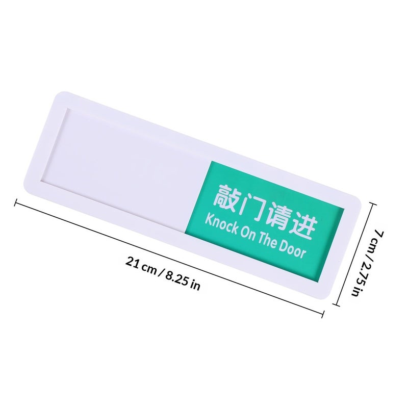 Do Not Disturb Privacy Slider Sign 7x21cm Office Restroom Vacant Occupied Message Board - Image 3
