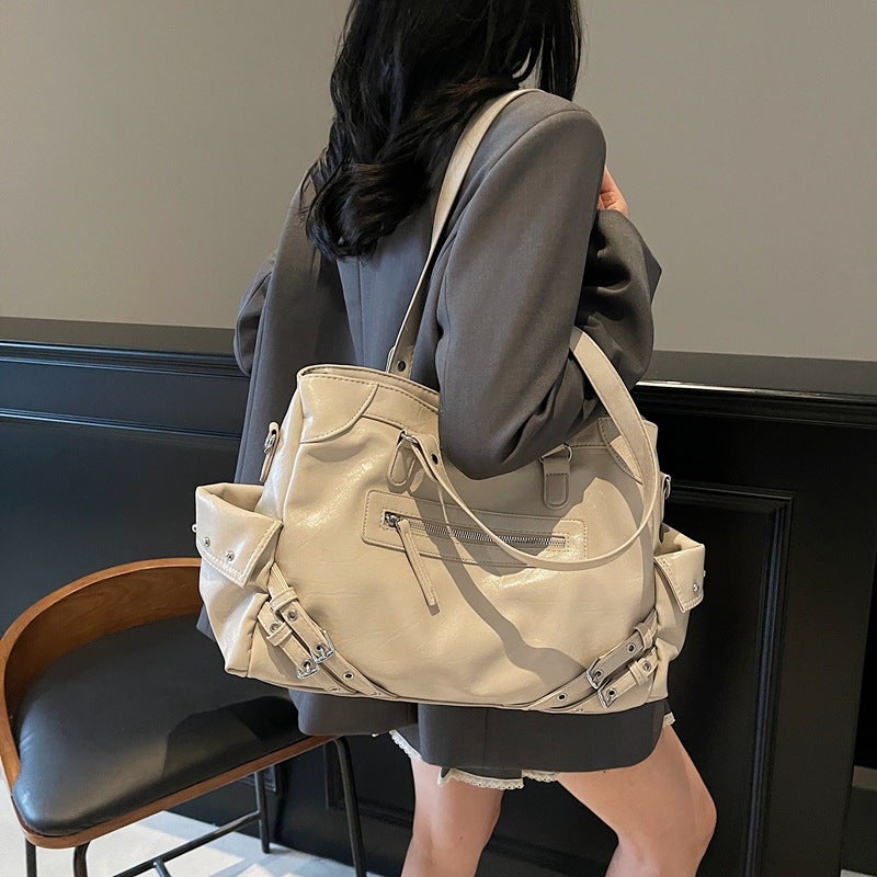Women's PU Leather Tote Shoulder Bag - Image 2