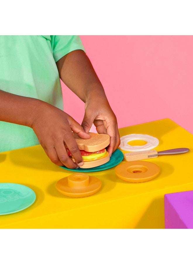 B. Toys - Mini Chef - Toaster Playset- Pretend Play Breakfast Playset - 14Pc Brunch Set - Pop-Up Toast & Sounds- 3 Years + - Image 2