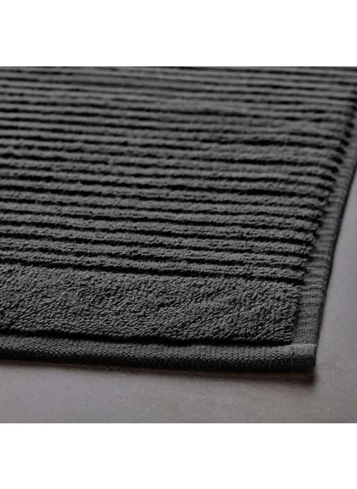 Ikea Alstern Foot Towel Dark Grey 50 x 80 cm