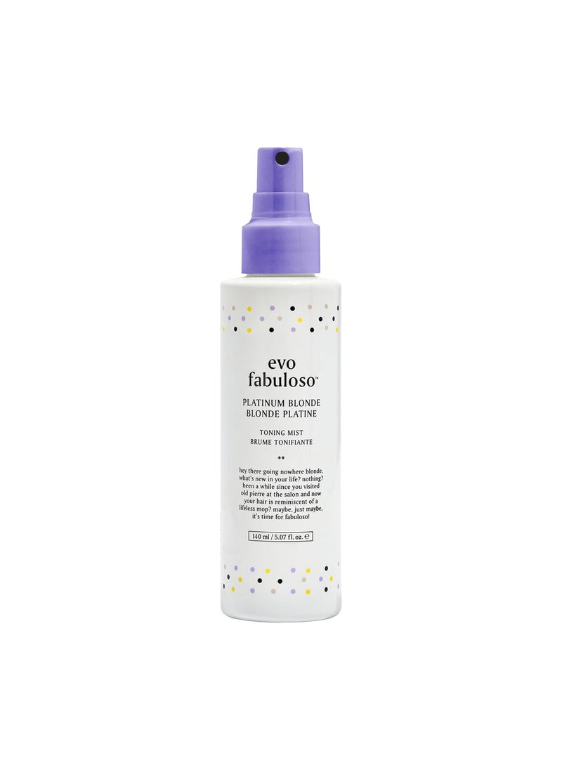 EVO - EVO Fabuloso Platinum Blonde Toning Mist  Platinum Hair Toner  Enhances Vibrancy Neutralizes Yellow Tones - Image 1