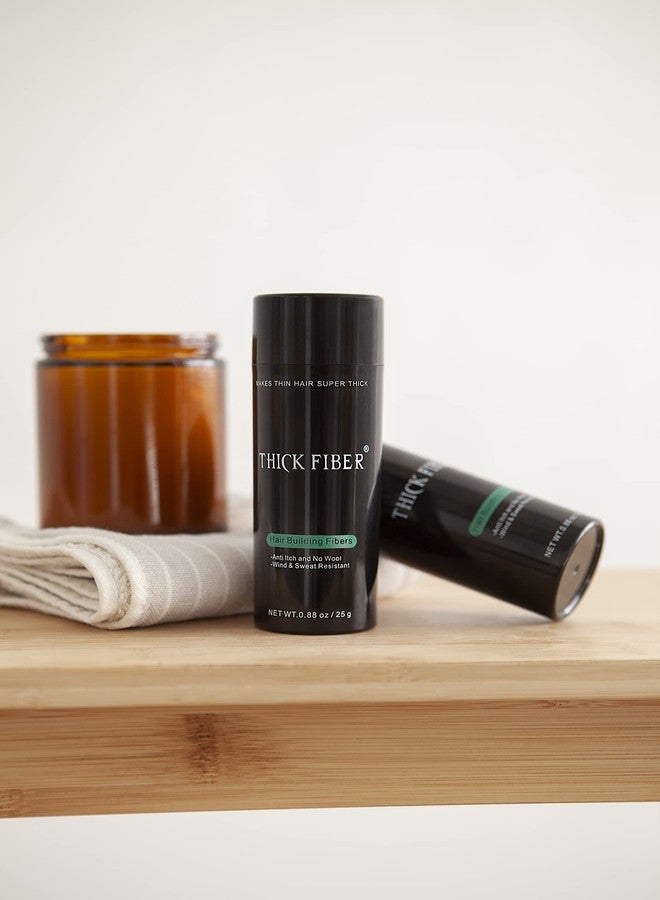 THICK FIBER Hair Fibers for Thinning Hair & Bald spots (MEDIUM BLONDE, Pack of 2) - 25g Bottle - Conceals Hair Loss in Seconds - Hair Powder For Women & Men - Image 5