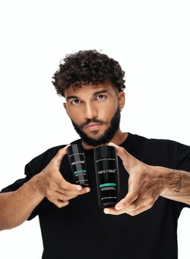 THICK FIBER Hair Fibers for Thinning Hair & Bald spots (MEDIUM BLONDE, Pack of 2) - 25g Bottle - Conceals Hair Loss in Seconds - Hair Powder For Women & Men - Image 4