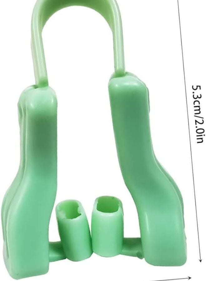 دعامة الأنف من النوع U للنوم الليلي، مشابك أنف مريحة باللون الأخضر للنساء - Image 3