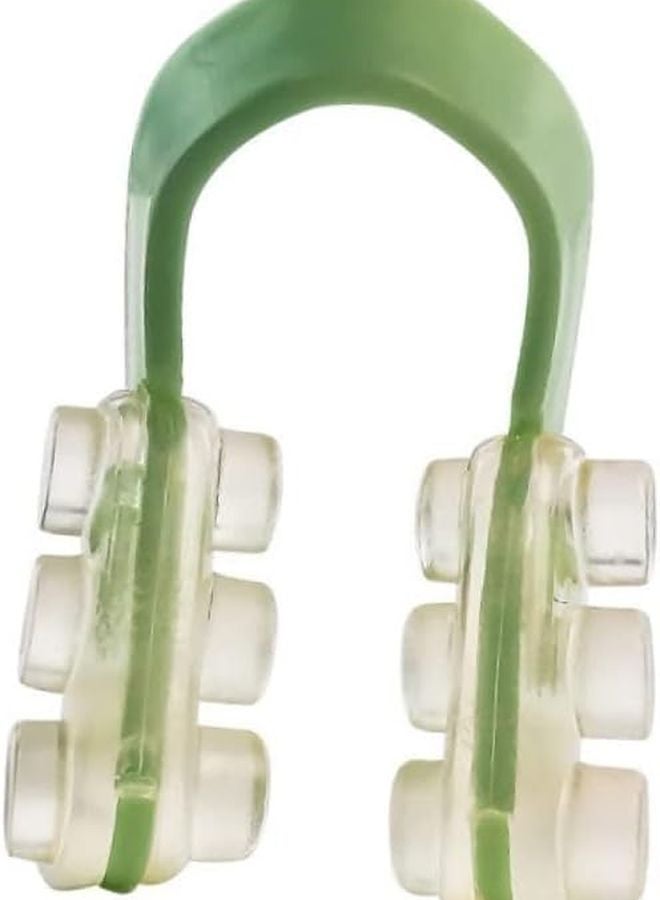 دعامة الأنف من النوع U للنوم الليلي، مشابك أنف مريحة باللون الأخضر للنساء - Image 1