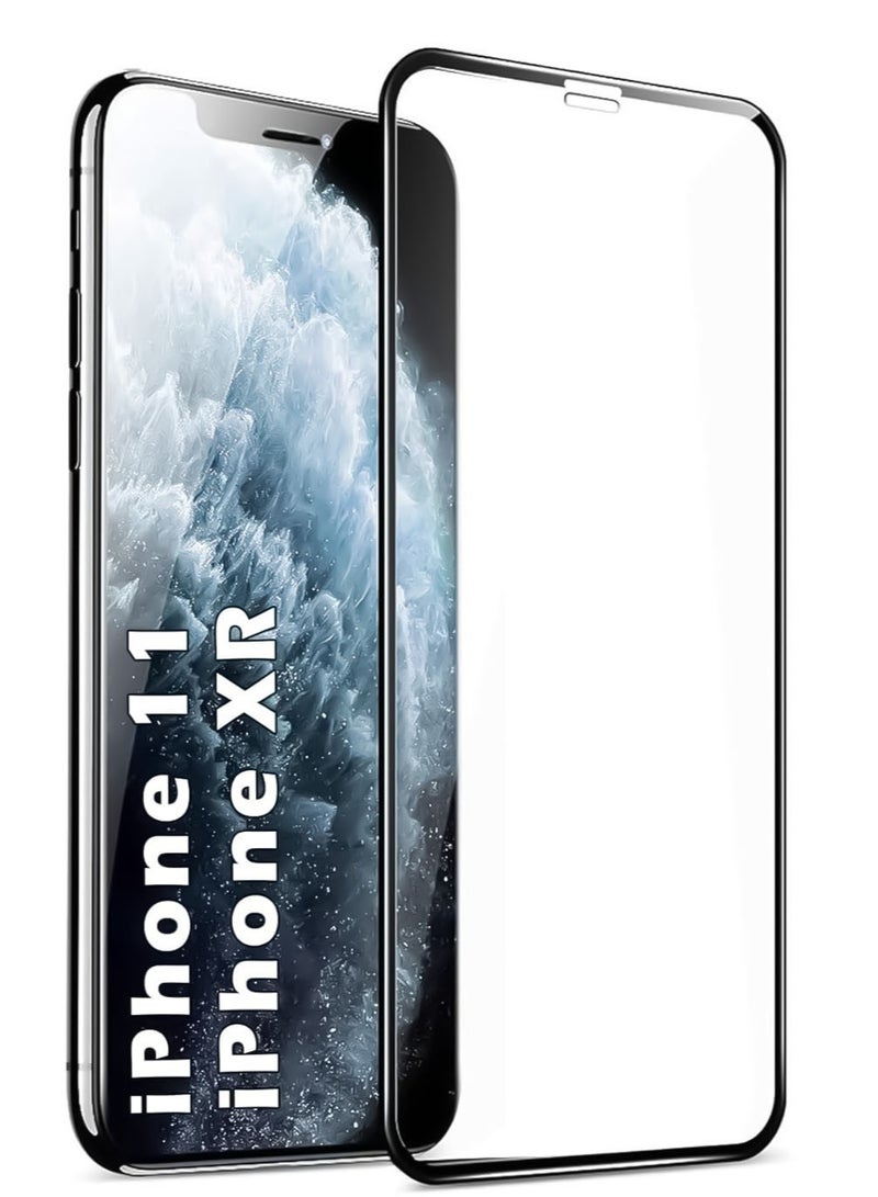 واقي شاشة من الزجاج المقسى لهاتف iPhone 11 / iPhone XR (مقاس 6.1 بوصة)، زجاج مقسى بصلابة 9H ومقاوم للخدش، متوافق مع الأغطية الواقية (Case-Friendly). - Image 1