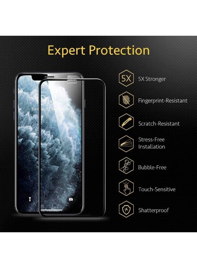 واقي شاشة من الزجاج المقسى لهاتف iPhone 11 / iPhone XR (مقاس 6.1 بوصة)، زجاج مقسى بصلابة 9H ومقاوم للخدش، متوافق مع الأغطية الواقية (Case-Friendly). - Image 2
