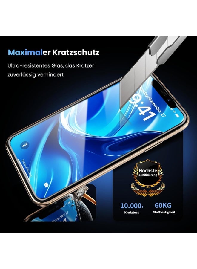 واقي شاشة من الزجاج المقسى لهاتف iPhone 11 / iPhone XR (مقاس 6.1 بوصة)، زجاج مقسى بصلابة 9H ومقاوم للخدش، متوافق مع الأغطية الواقية (Case-Friendly). - Image 4