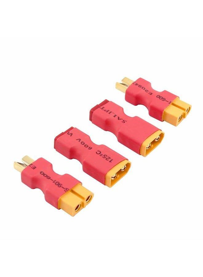 OliRC 4pcs No Wires Connector: XT60 XT-60 to T-Plug Deans Style Male Female Connector Adapter(C17-4) - Image 2