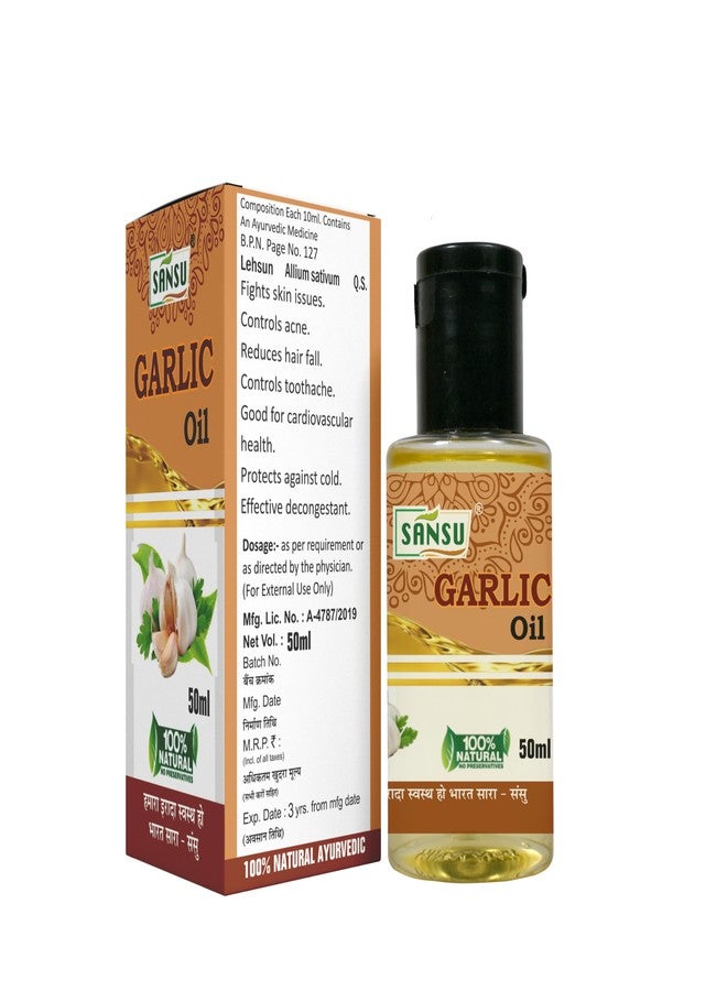 Sansu Organic Garlic Ka Oil (Lehsun Ka Tail) 50ml (Pack of 5) | Pure & Natural. - Image 4