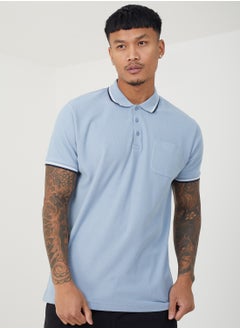 BRAVE SOUL Contrast Polo Shirt  - Image 1