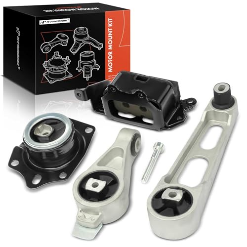 A-Premium 4PCS Engine Motor Mount and Transmission Mount Kit Compatible with Chrysler PT Cruiser 2004 2005 2006 2.4L, Turbocharged, Automatic Transmission, Replace# 4668968AC, 5086709AA - Image 1