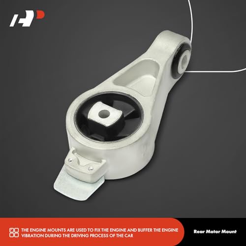 A-Premium 4PCS Engine Motor Mount and Transmission Mount Kit Compatible with Chrysler PT Cruiser 2004 2005 2006 2.4L, Turbocharged, Automatic Transmission, Replace# 4668968AC, 5086709AA - Image 5