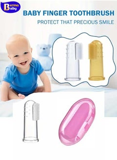 Berma Baby Baby Finger Toothbrush for Training Teething - Infant & Toddles & Lids Teeth Brush Soft Babies Toothbrushes Oral Cleaning Massager to Train Your Child Healthy Oral Habits 10/20/30/50PCS  - Image 1