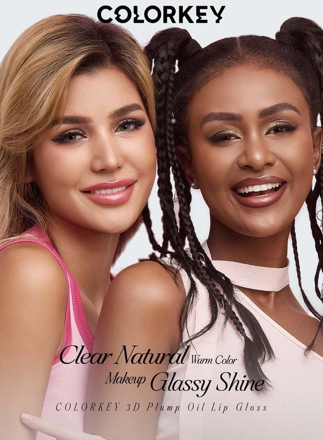 COLORKEY 3D Plump Oil Lip Gloss, High-shine Finish, Lip Tint, Moisturizing, Non-Sticky, Clear and Natural, Glassy Shine (G06 Bayberry Red, 3ml) - Image 5