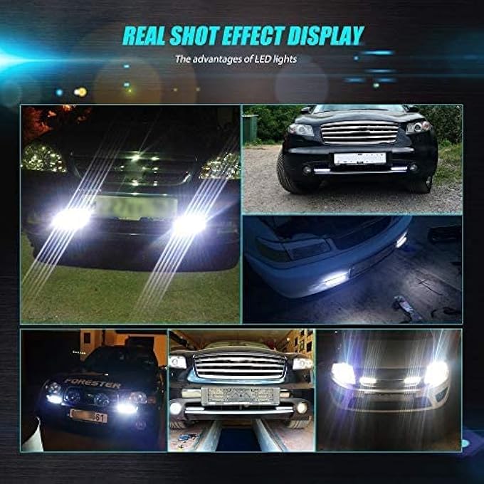 YEERON Universal Daytime Running Lights 6 Leds Drl Kit Waterproof 6000K Spot Fog Lamp Fit For Car Suv Truck Xenon White2Pack - Image 3
