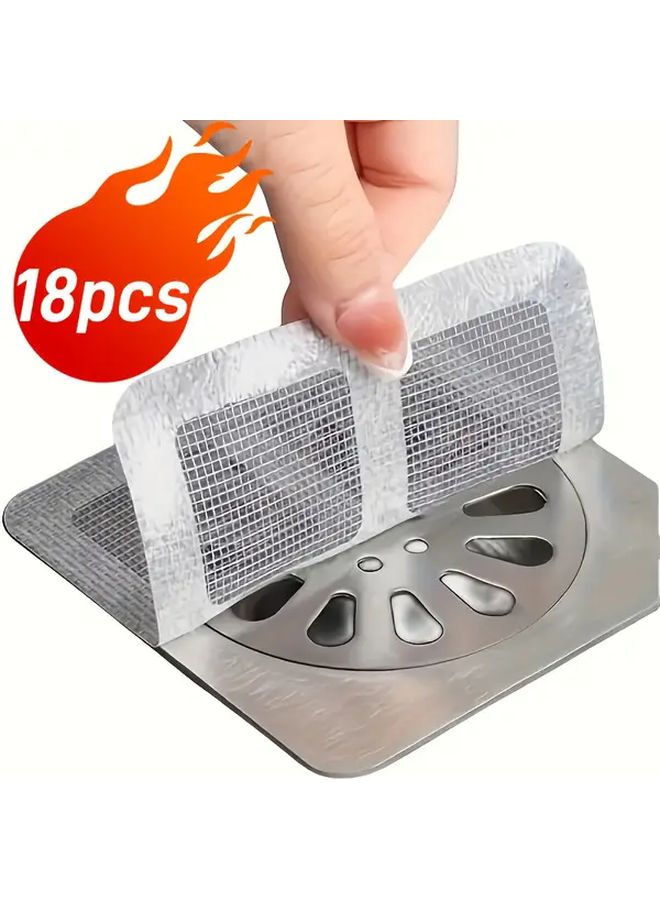 8pcs Premium Disposable Hair Capture Stickers Strong Adhesive Mesh Filters For Showers Bathtubs - Image 3