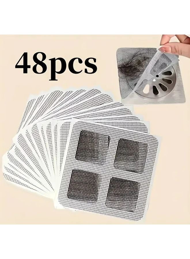 8pcs Premium Disposable Hair Capture Stickers Strong Adhesive Mesh Filters For Showers Bathtubs - Image 4