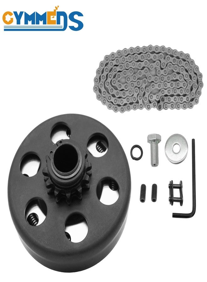 قابض GYMMEDS Go Kart بقطر 3/4 بوصة و12 سنًا مع سلسلة رقم 35، قابض طرد مركزي لـ Predator 212، ومحركات Honda GC GX، ومعظم قطع غيار المحركات الصغيرة من 2 إلى 6.5 حصان، قطع غيار عالية الأداء للدراجات الصغيرة، وعربات الكارتينج، وجزّازات العشب. - Image 2